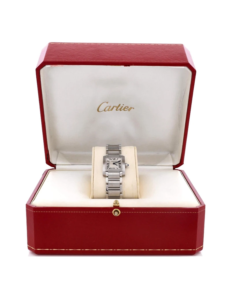 Pre-Owned Cartier Tank Francaise Quartz Watch in Stainless Steel 20mm