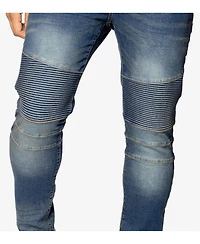 Raw X Men's Skinny Fit Moto Jeans