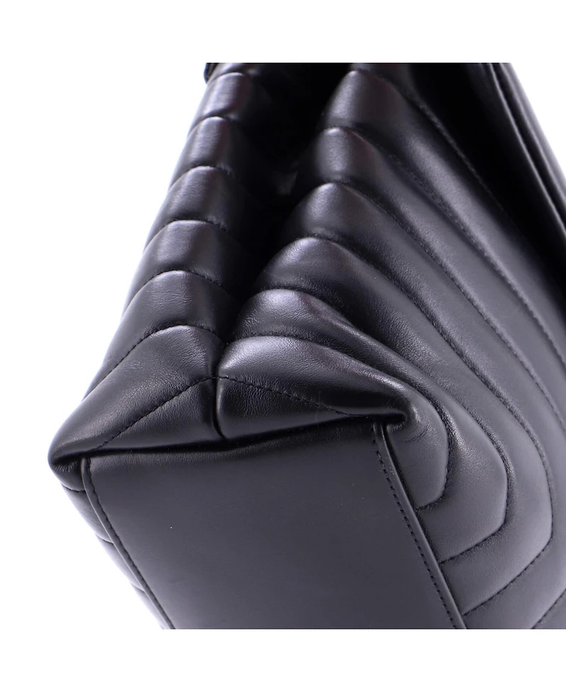 Pre-Owned Saint Laurent Medium Loulou Shoulder Bag Matelasse Chevron Leather