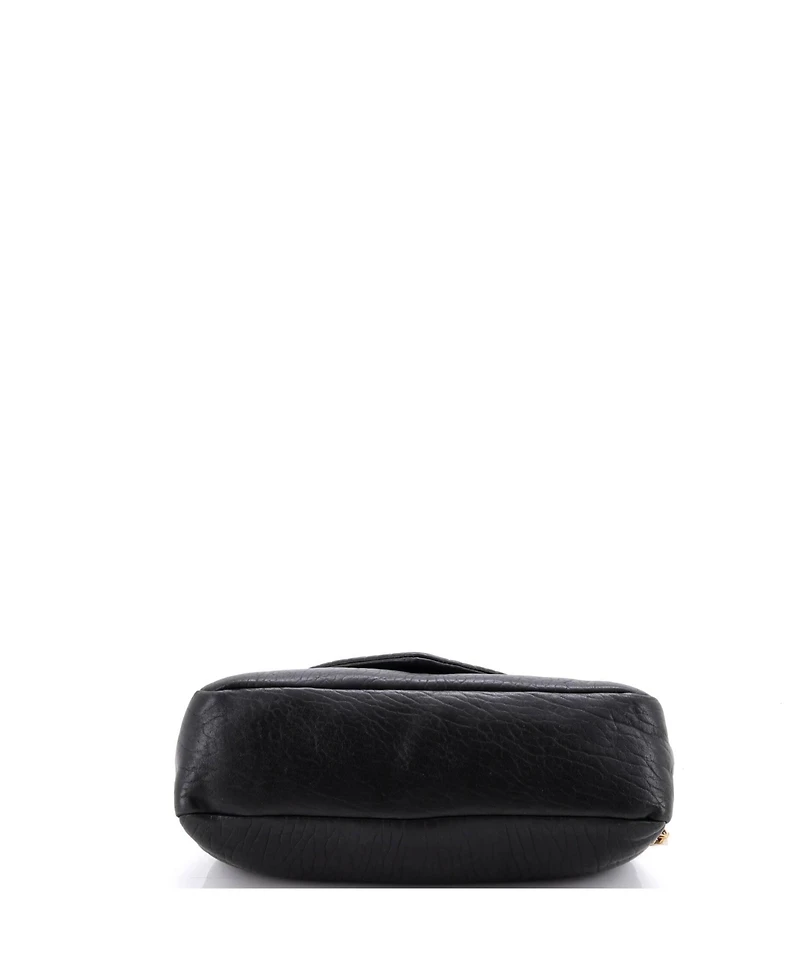 Pre-Owned Saint Laurent Medium Calypso Flap Bag Leather