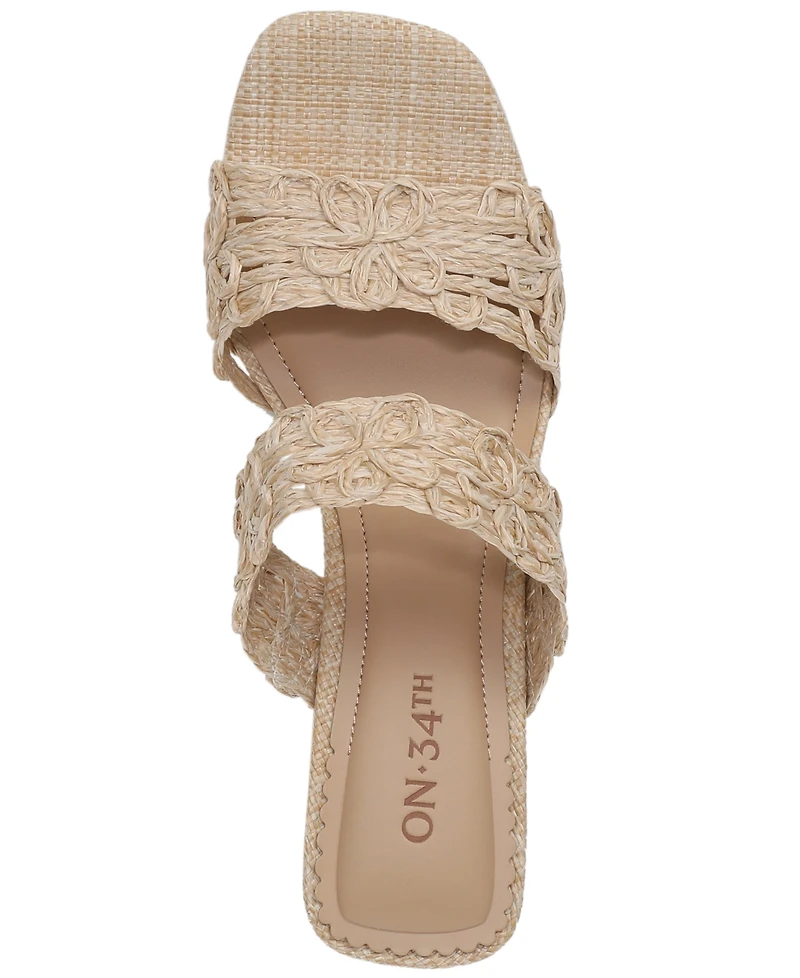 On 34th Women's Sashaa Square Toe Dress Sandals, Macy's Exclusive