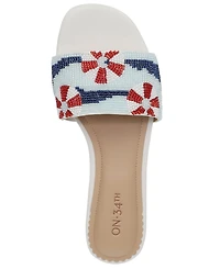 On 34th Women's Parvatii Square Toe Flat Sandals, Macy's Exclusive