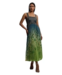 Karen Millen Women's Embellished Pleated Maxi Dress