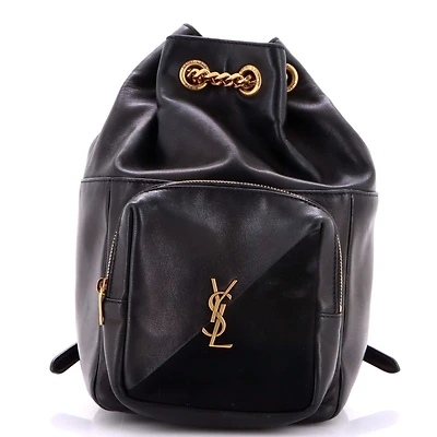 Pre-Owned Saint Laurent Jamie Backpack Leather and Suede