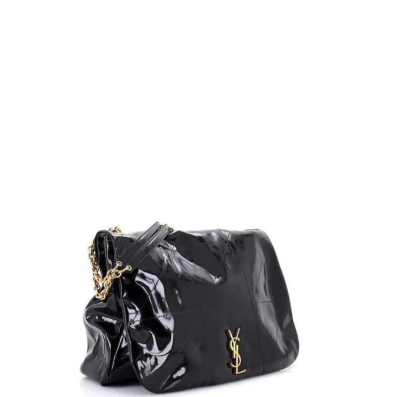 Pre-Owned Saint Laurent Large Jamie 4.3 Shoulder Bag Quilted Patent