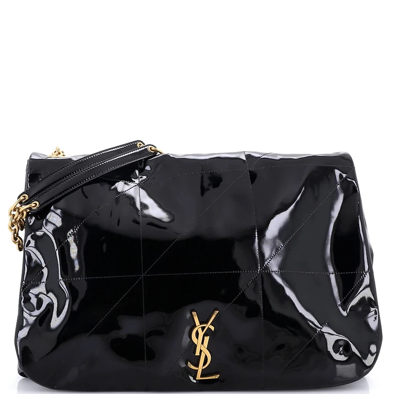 Pre-Owned Saint Laurent Large Jamie 4.3 Shoulder Bag Quilted Patent