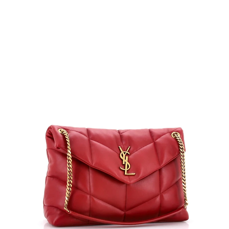Pre-Owned Saint Laurent Medium Loulou Puffer Shoulder Bag Quilted Leather