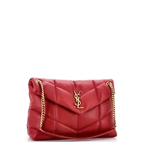 Pre-Owned Saint Laurent Medium Loulou Puffer Shoulder Bag Quilted Leather