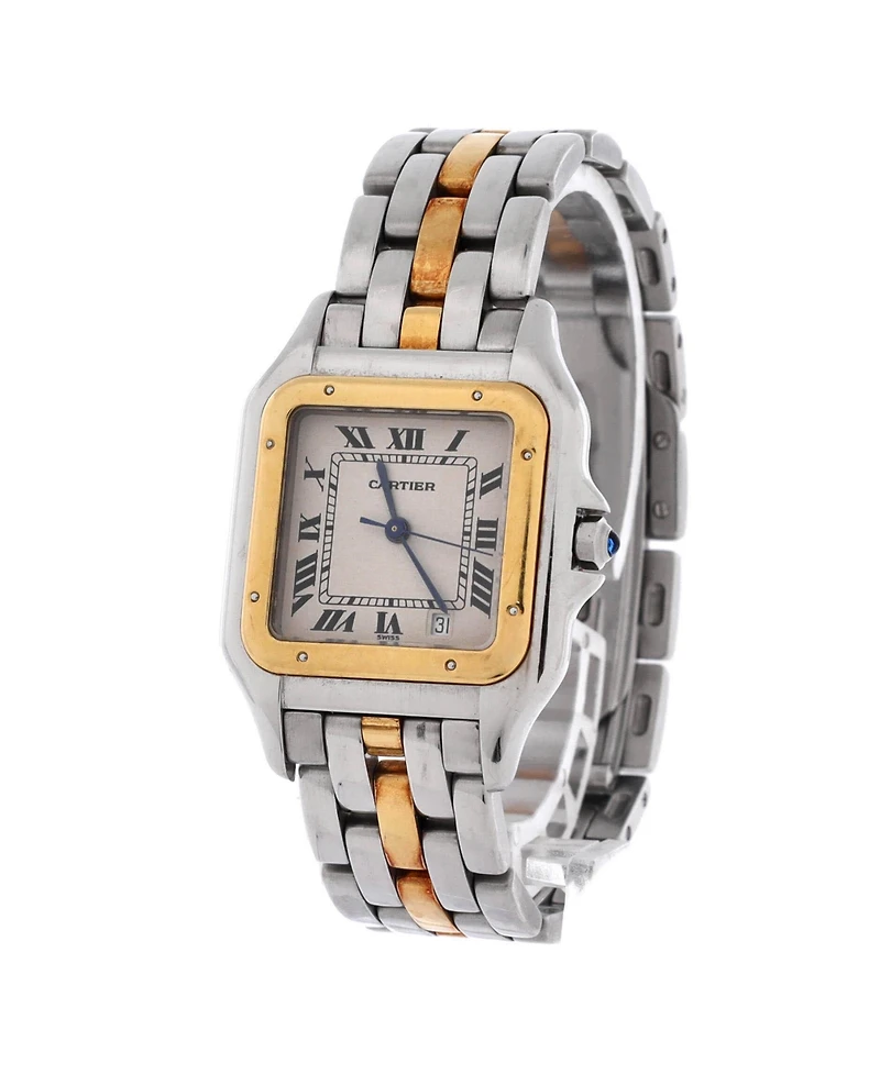 Pre-Owned Cartier Panthere de Cartier Quartz Watch in Stainless Steel and Gold 27mm