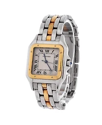 Pre-Owned Cartier Panthere de Cartier Quartz Watch in Stainless Steel and Gold 27mm
