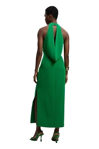 Karen Millen Women's Soft Tailored Halter Maxi Dress