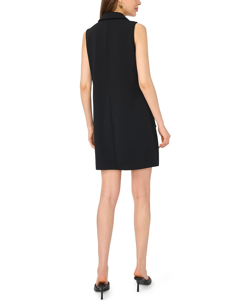 Msk Women's Sleeveless Grommet Pocket Shift Dress