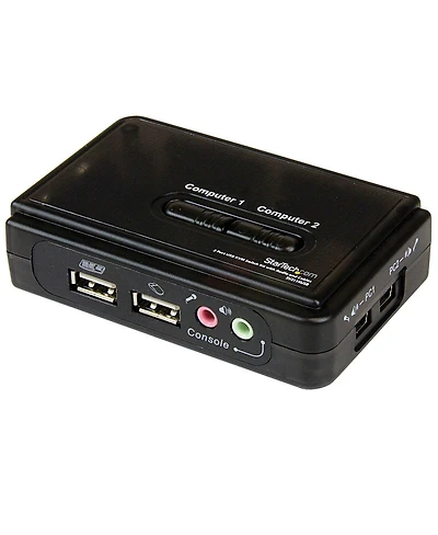 StarTech.com 2 Port Usb Kvm Switch Kit with Audio and Cables