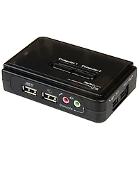 StarTech.com 2 Port Usb Kvm Switch Kit with Audio and Cables