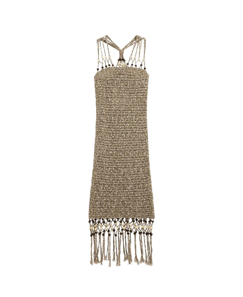 Desigual Women's Strappy Fringe Dress