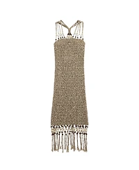 Desigual Women's Strappy Fringe Dress