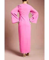 Coast Women's Embroidered V-Neck Wrap Dress