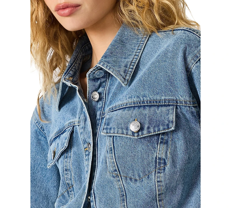 Steve Madden Women's Collared Neck Jacket