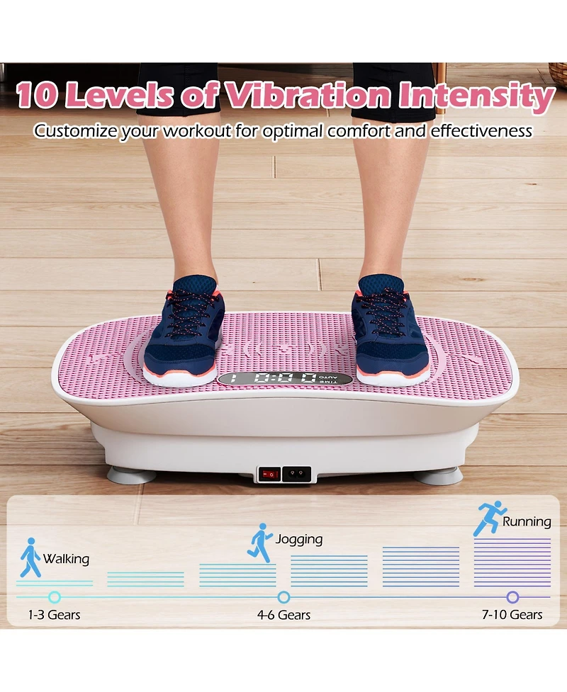Sugift 20 in Quiet-Motor Vibration Plate for Home Fitness Routines