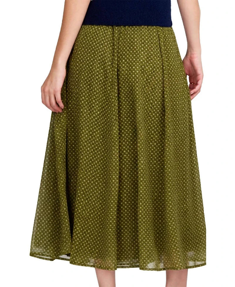 Elle Collection Women's Printed Chiffon Skirt