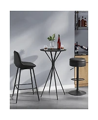 Slickblue Tall Pub Table for Kitchen Bar Dining Modern Space Saver