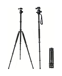 VidPro At-77 VentureMaxx Professional 4-Section Aluminum Travel Tripod with Ball Head