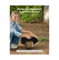 Sugift Faux Rock Cover Outdoor Fake Rock Well Pump Cover Realistic Texture Lightweight