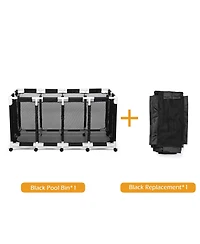 Yescom 274 Gallon Pool Float Storage Binr Replacement Rolling Raft Noodles Cart Organizer