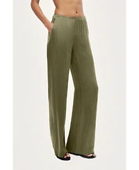 Nocturne Women's Relaxed Straight-Leg Pants