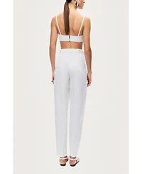 Nocturne Women's High-Waist Tailored Tapered Pants