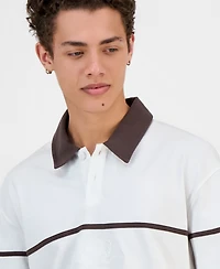 Guess Men's Herald Long-Sleeve Polo Shirt