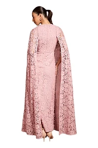 Coast Women's Lace Cape Gown