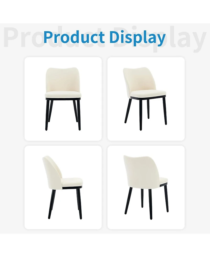 gaomon Dining Chairs Set of 4: Upholstered Fabric Dining Room Side Chairs