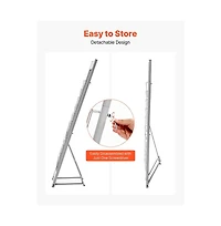 Sugift Brochure Display Rack 10 Pockets Magazine Literature Display Stand Portable Floor