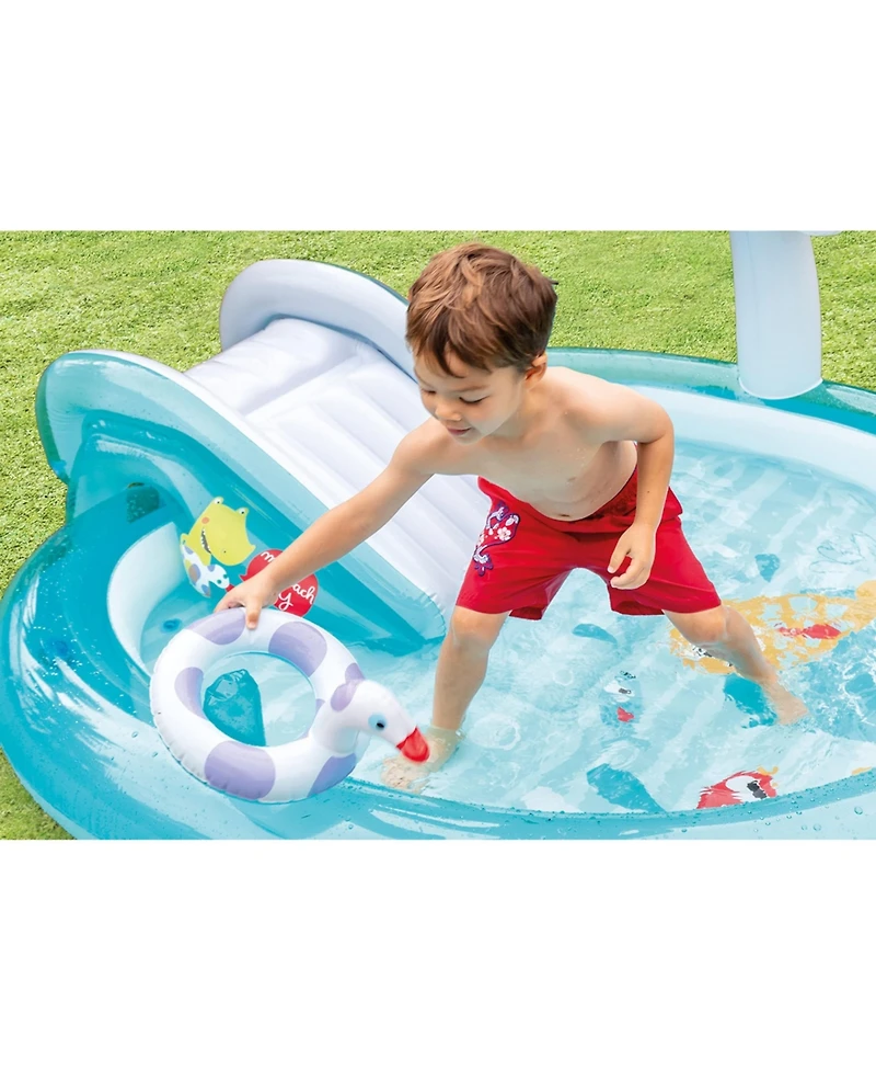 Gnuadz Gator Inflatable Kiddie Pool Water Play Swim Center