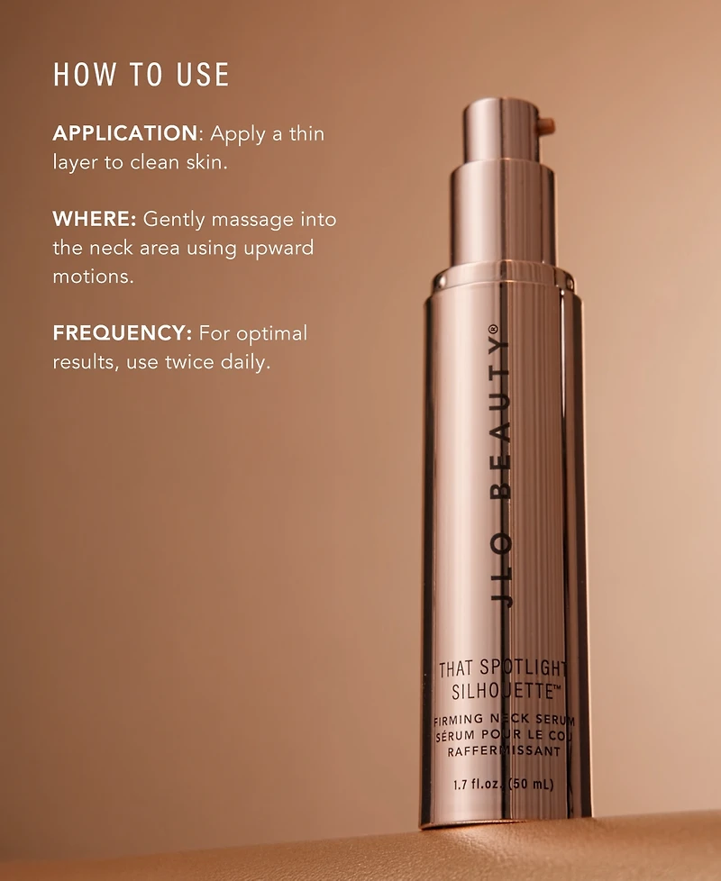 JLo Beauty That Spotlight Silhouette Firming Neck Serum, 1.7 oz.