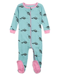 Leveret Toddler Girls Matching Family One-Piece Cotton Sleep 'n Play Footed Pajamas