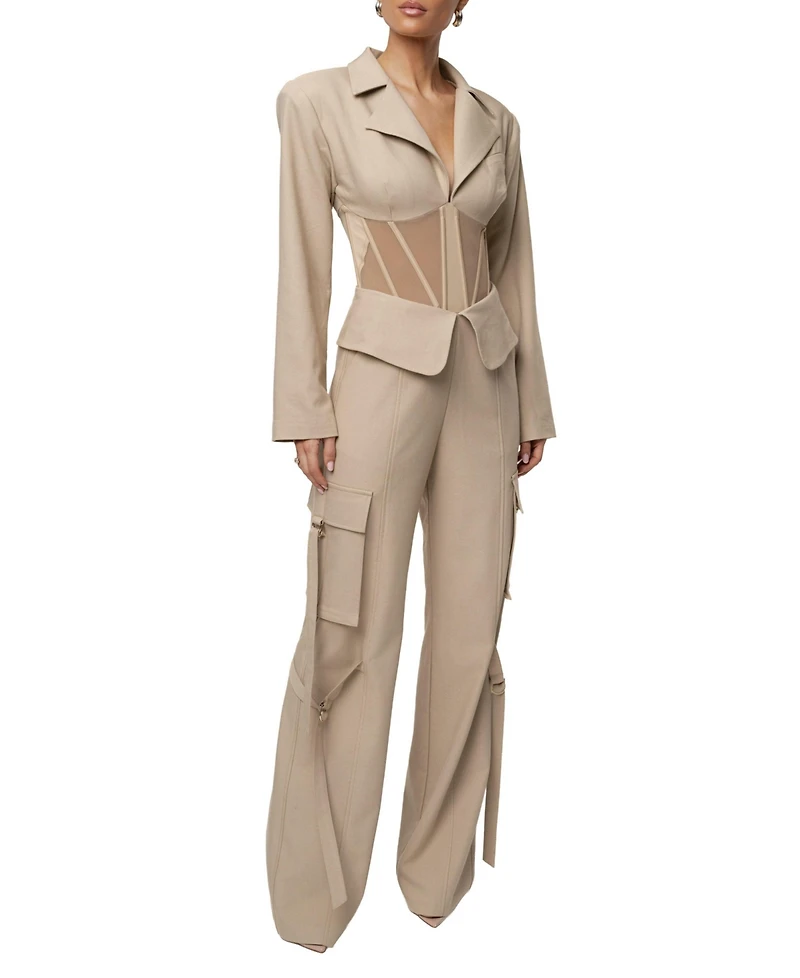 Jluxlabel Women's Downtown Blazer Bodysuit