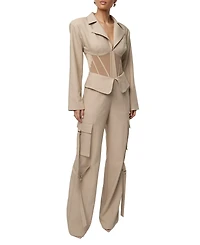 Jluxlabel Women's Downtown Blazer Bodysuit