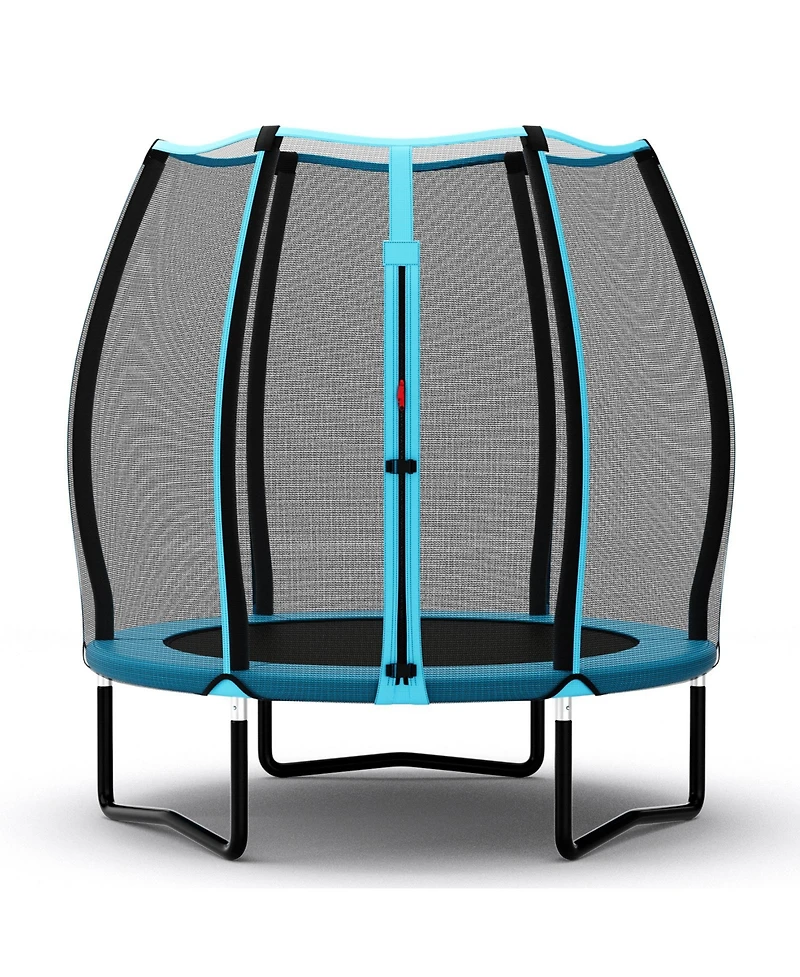 Indoor Kids Toddler Trampoline with Safety Net Mini Jump Set