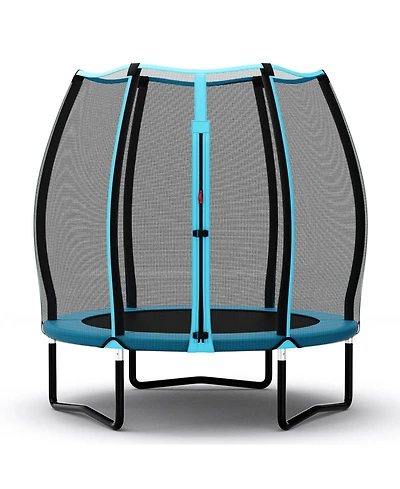 Indoor Kids Toddler Trampoline with Safety Net Mini Jump Set