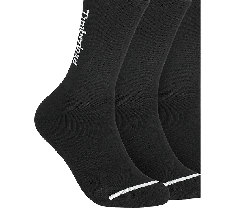 Timberland Men's 6-Pack Millboro Tree Logo Crew Sock