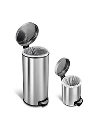 Ninestars Step-On Trash Can 13.2 Gallon, D Shaped