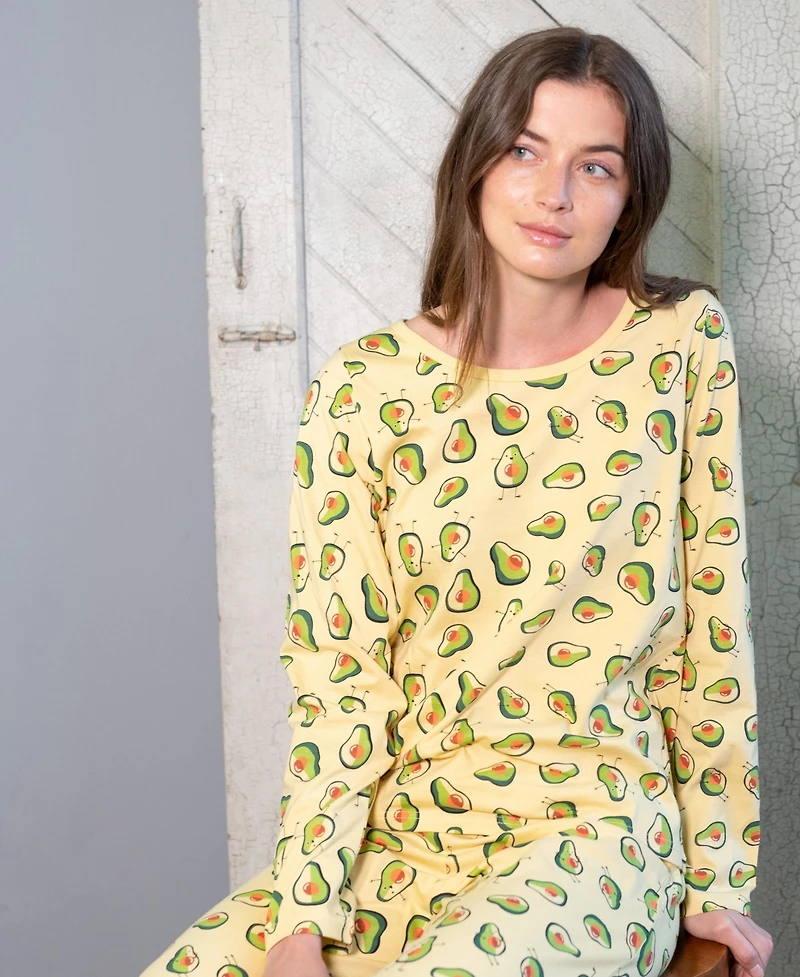 Leveret Women's Matching Family Two-Piece Cotton Long Sleeve Loose Fit Pajamas