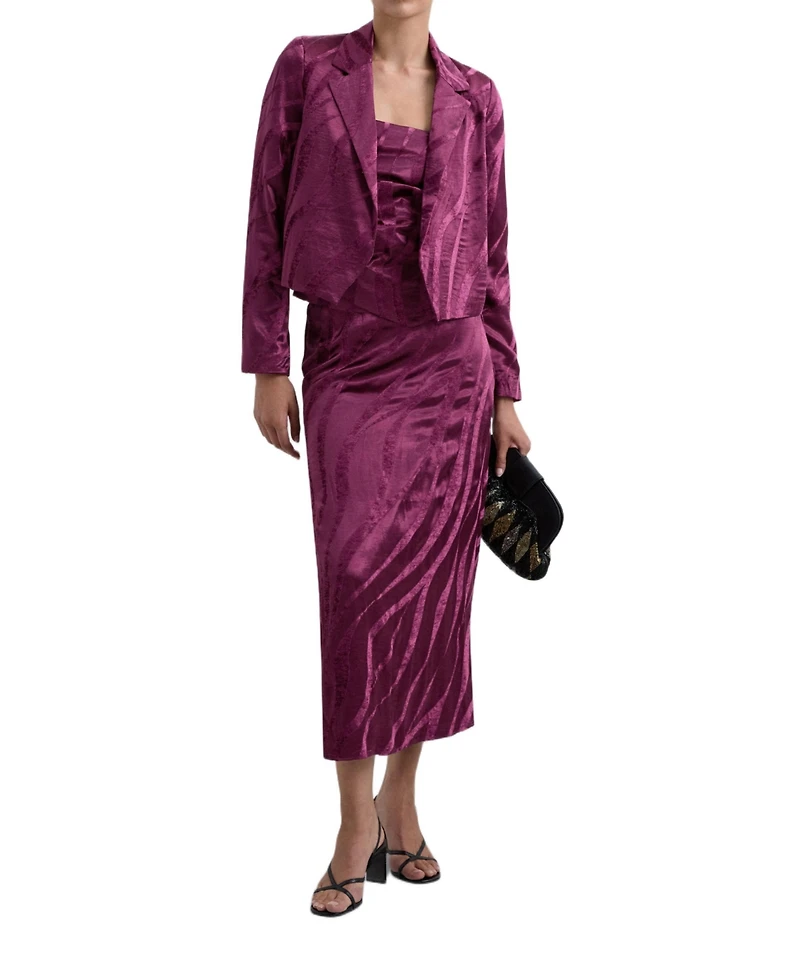 Scalpers Women's Camou Velvet Blazer