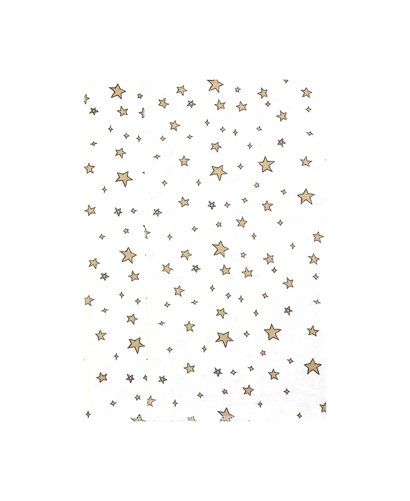 Hudson Baby Infant Cotton Poly Flannel Burp Cloths 4-Pack, French Bulldog Stars, One Size