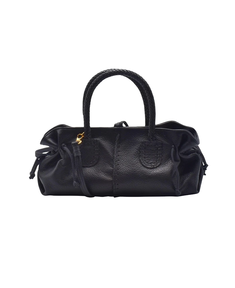 Carlos Falchi Mini Satchel Leather Bag