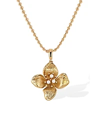 Rc Retro Chic Iris Blossom Pendant Neckalce