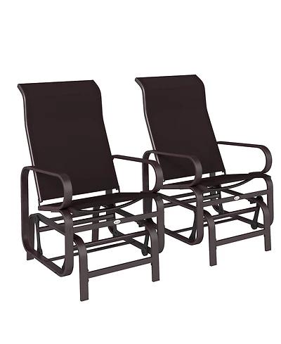 Outsunny Gliding Lounger Chair with Lightweight Construction