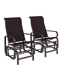 Outsunny Gliding Lounger Chair with Lightweight Construction